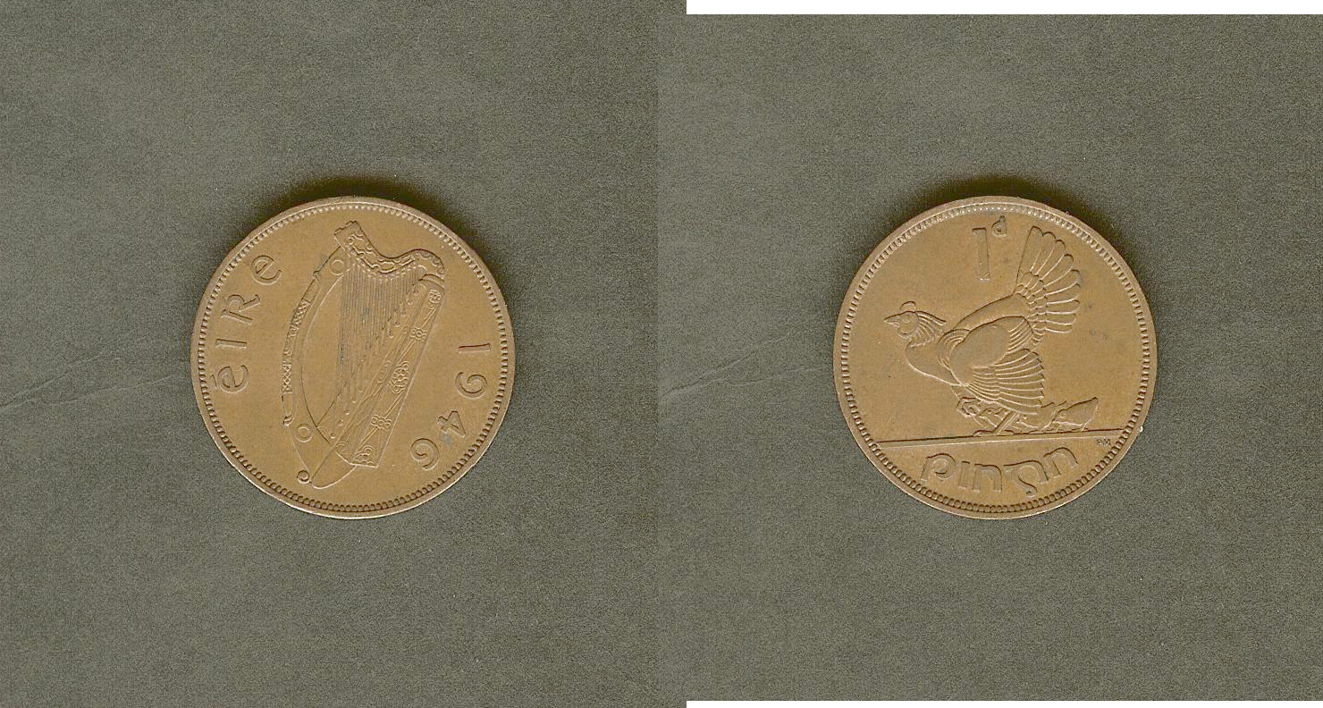 Ireland penny 1946 EF+